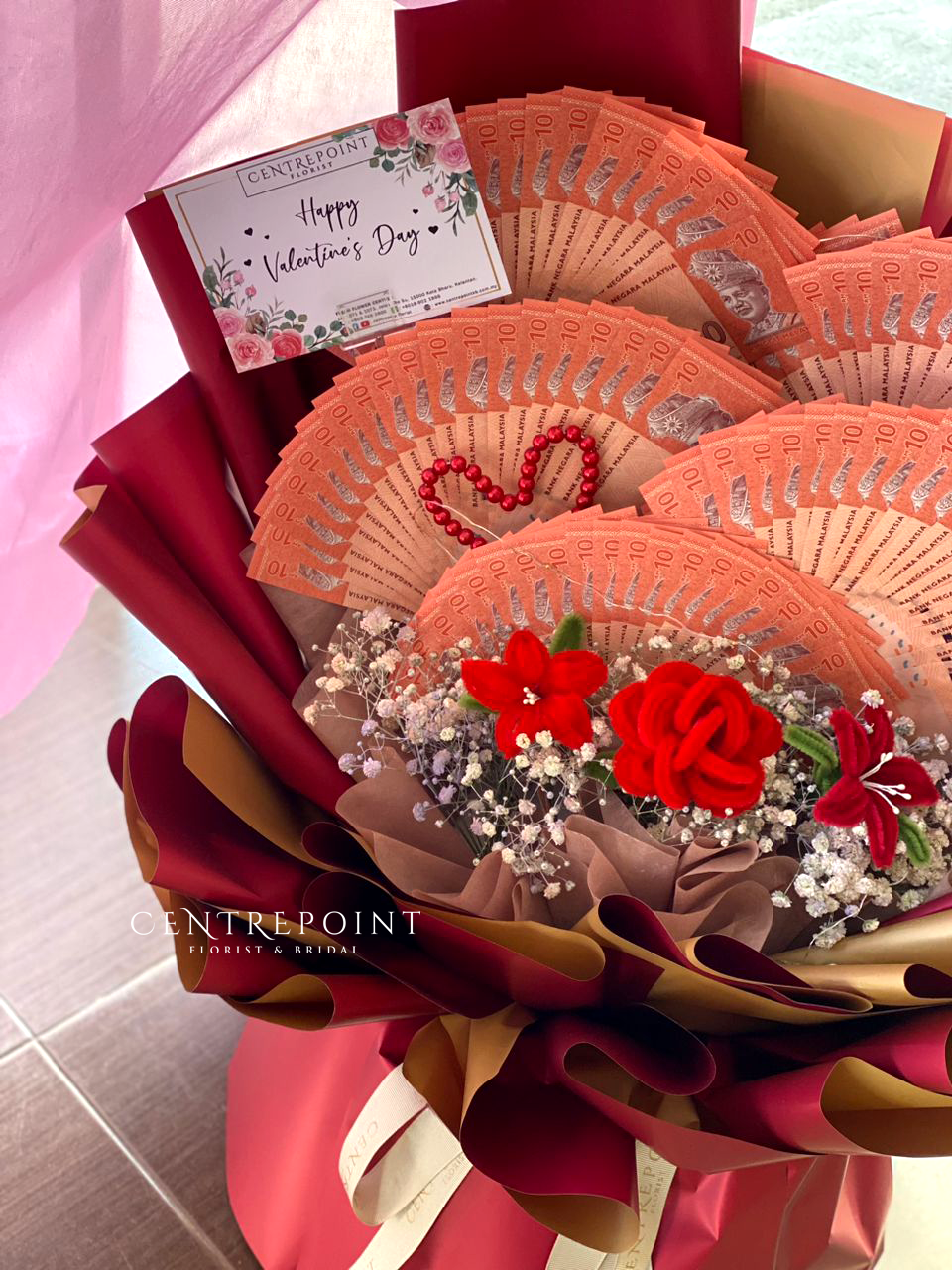 Cash Note Bouquet 167 (RM 300.00)