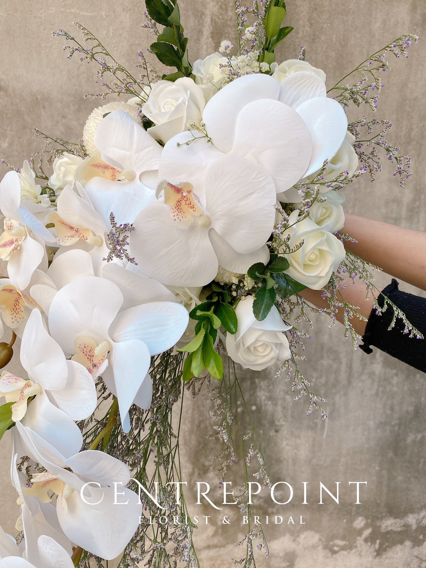 AF White Orchid Bridal Bouquet (RM 220.00)
