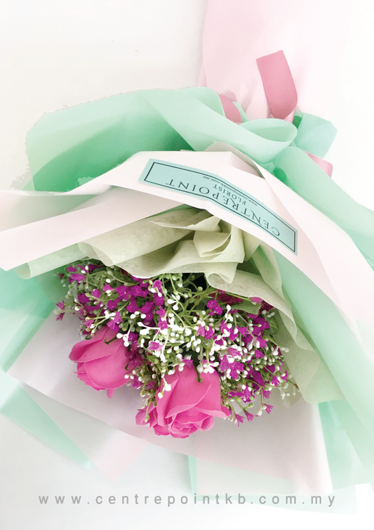 Pastel Rosey Bouquet (RM 83.00)