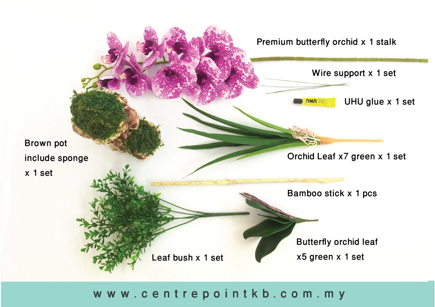 Package Mail Orchid Arrangement DIY 01