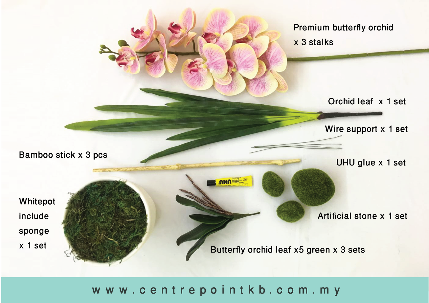 Package Mail Orchid Arrangement DIY 04