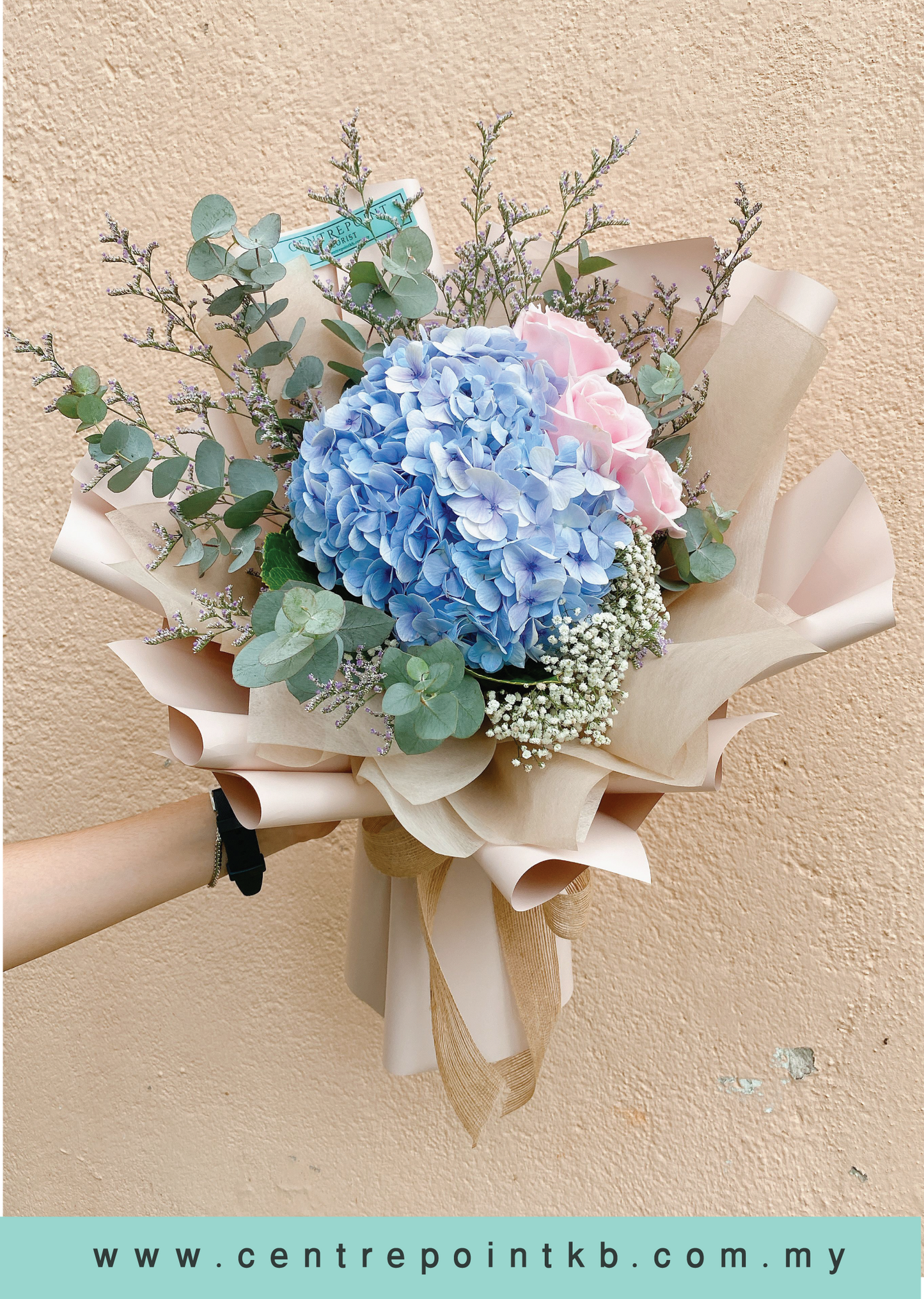 Hydrangea with Roses (RM 170.00)