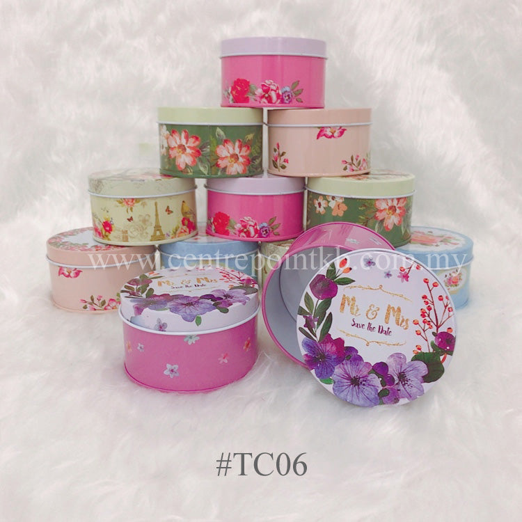 Round Aluminium Can With Design (Colours)
