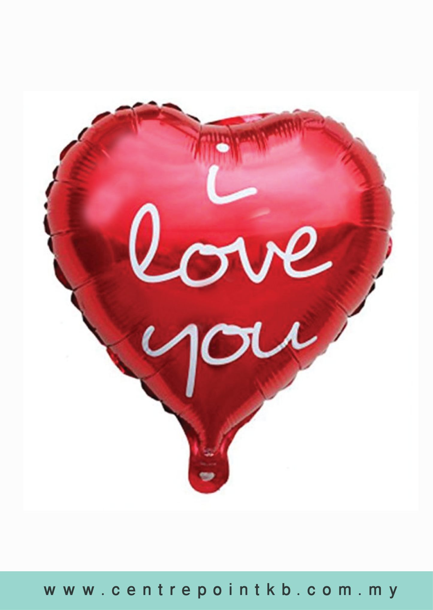 18'' Love Shape Foil Balloon (RM 5.00)