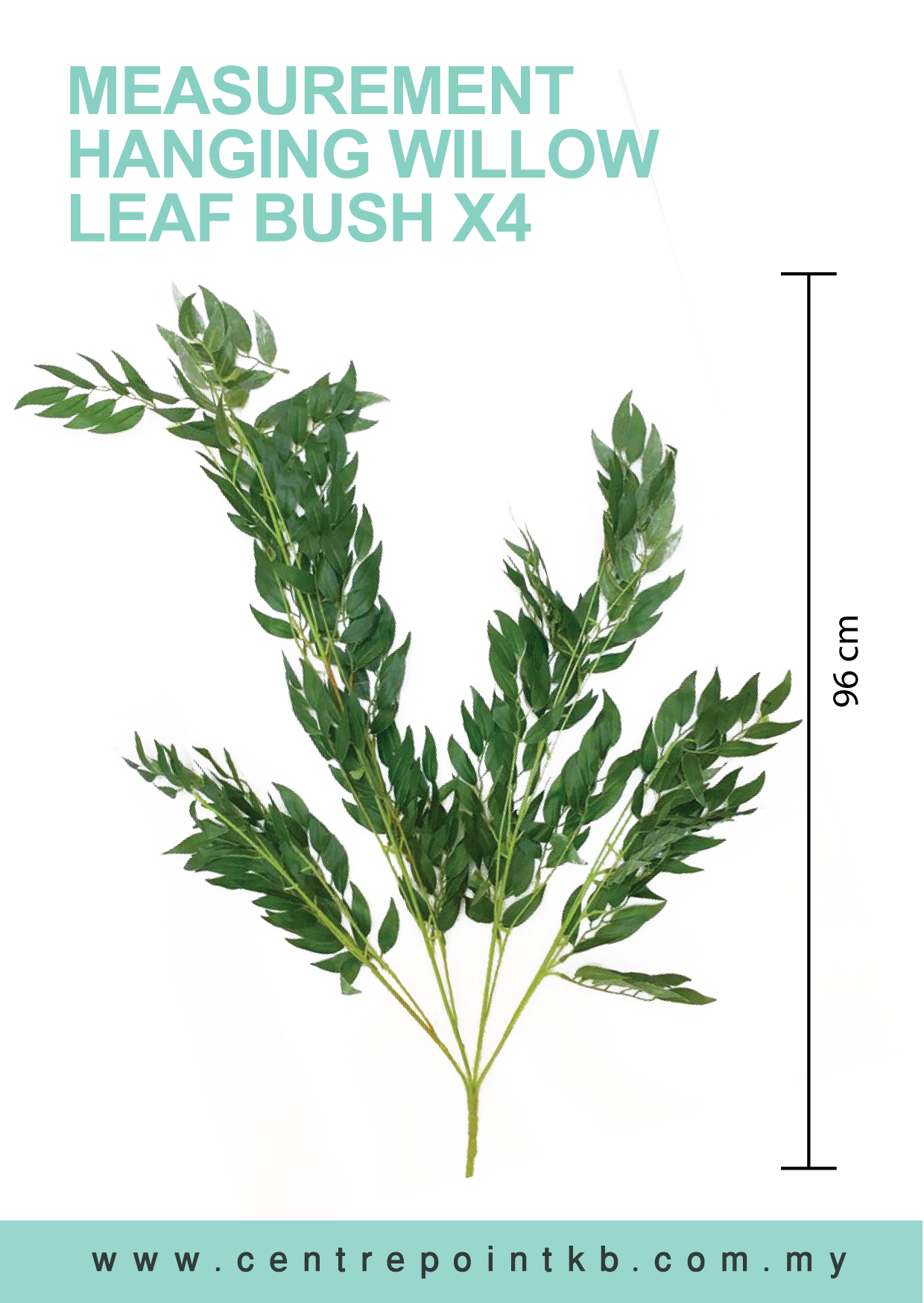 Hanging Willow Leaf Bush X4 (Pieces/Dozen)