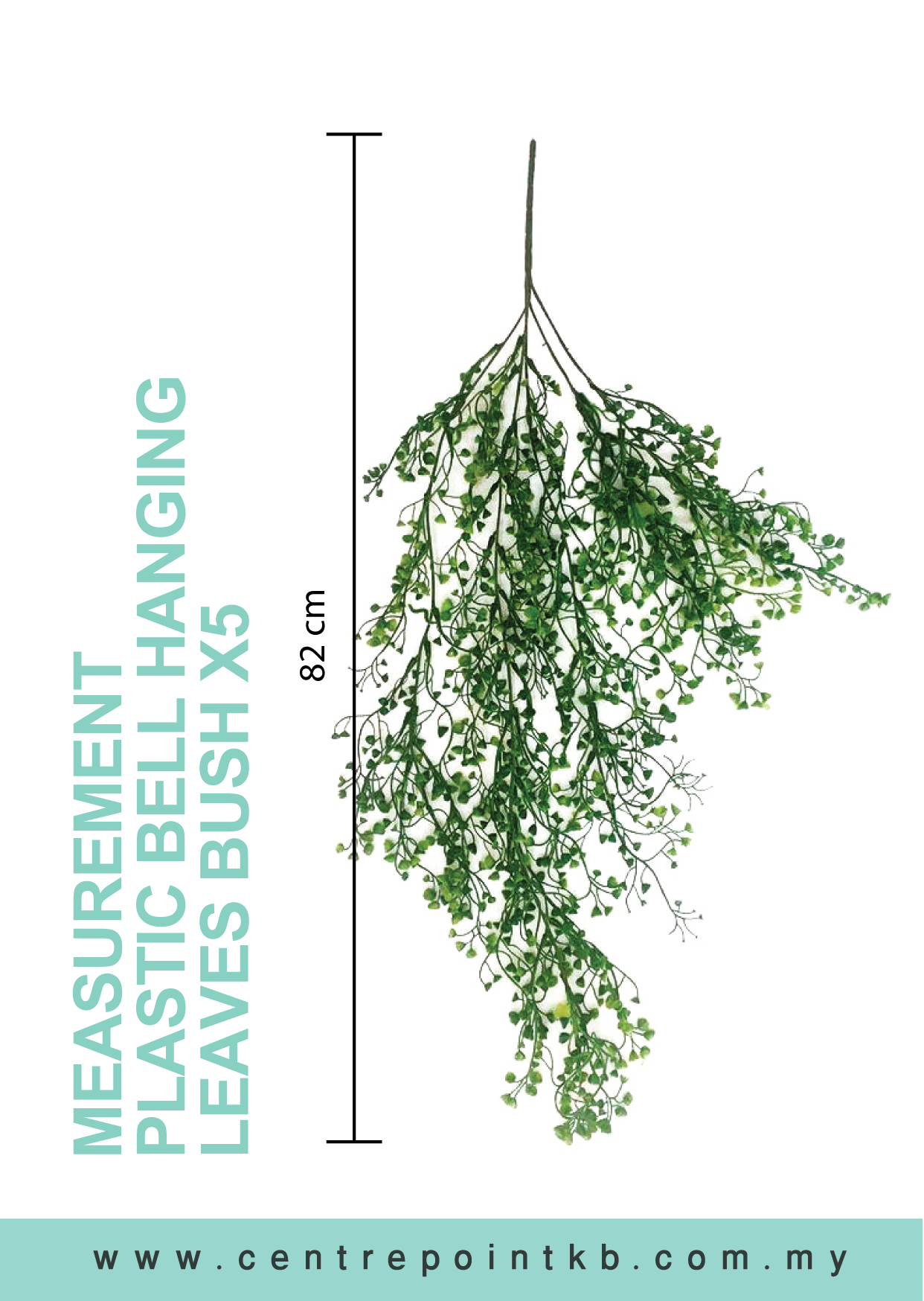 Plastic Bell Hanging Leaves Bush X5 (Pieces/Dozen)