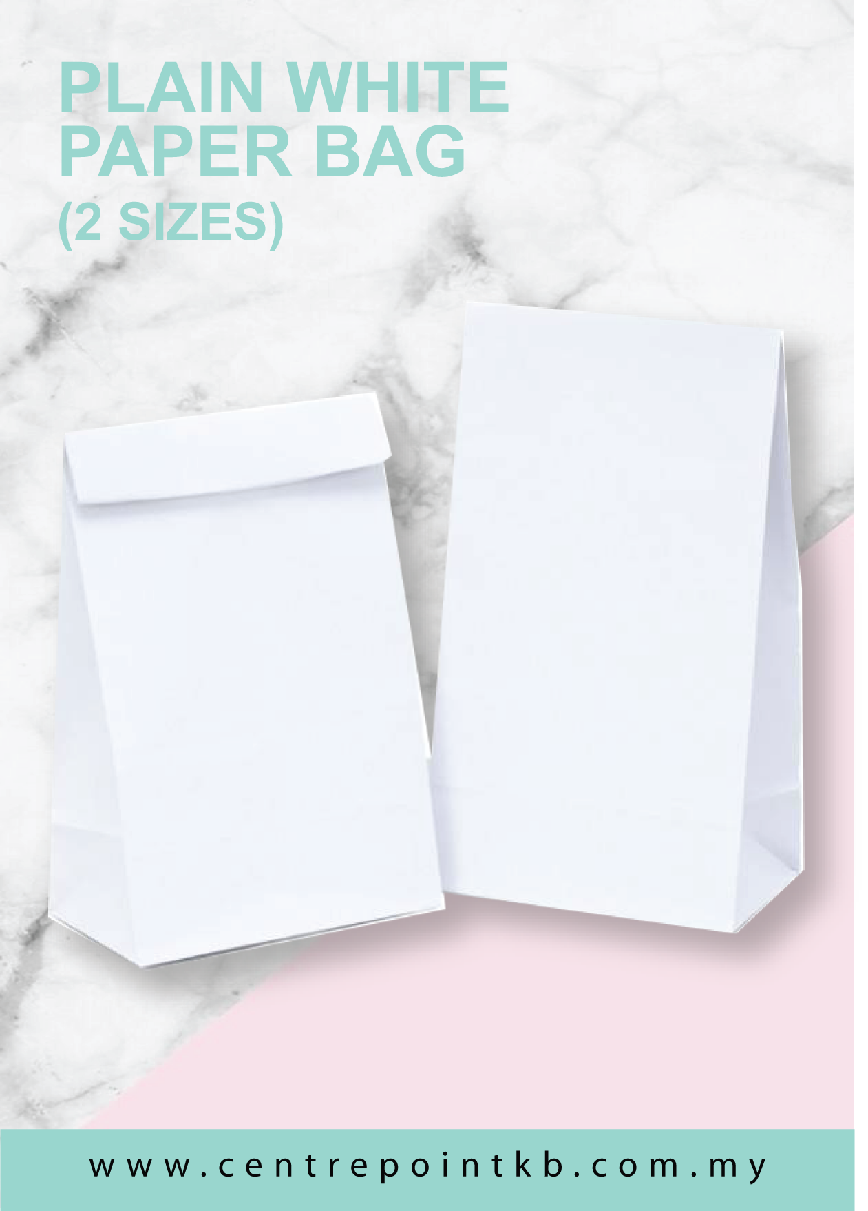Plain White Paper Bag (2 Sizes)