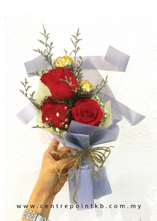 Petite Rose With Ferrero Rochers 01 (RM 55.00)