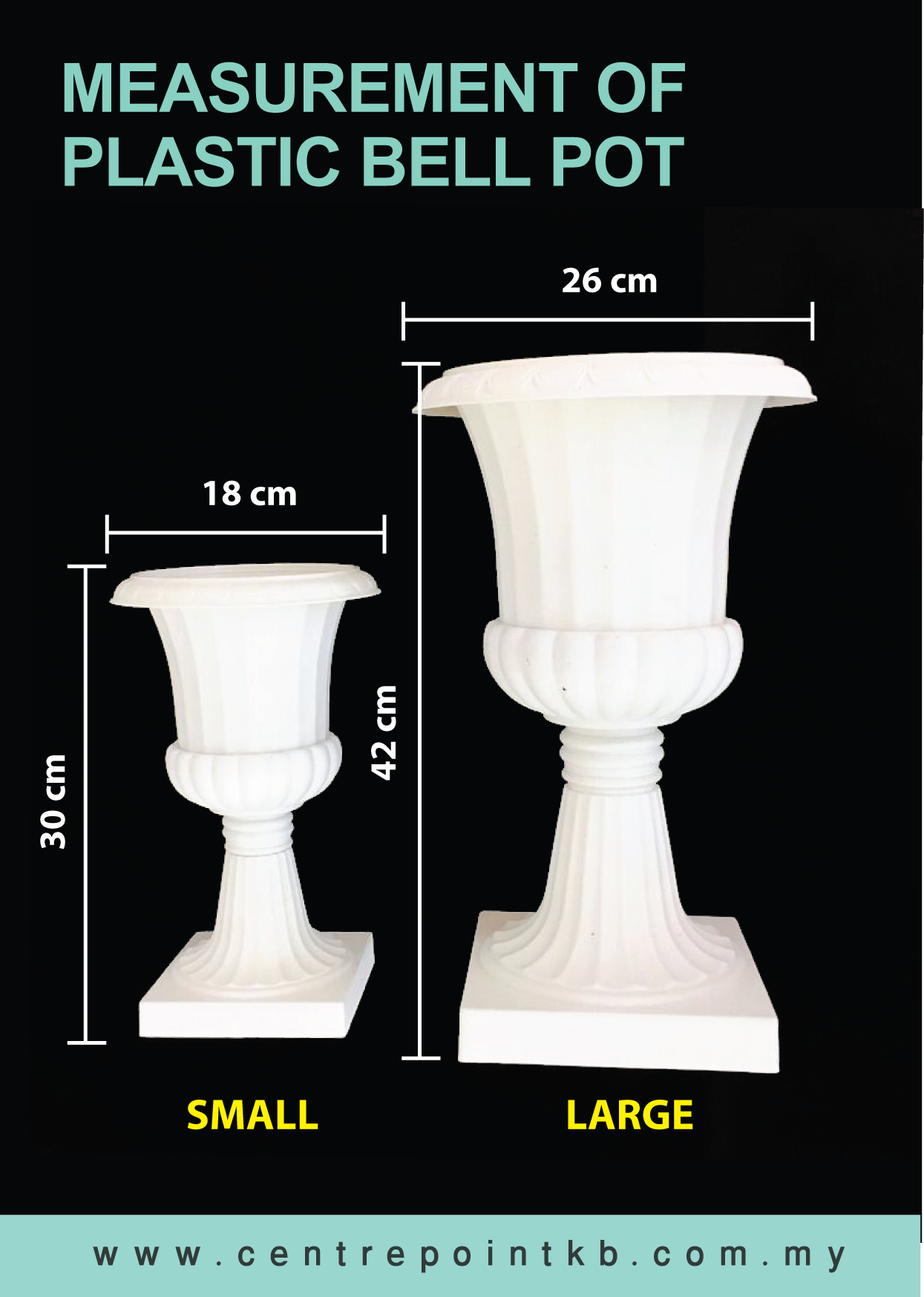 Plastic Bell Pot (Pieces)