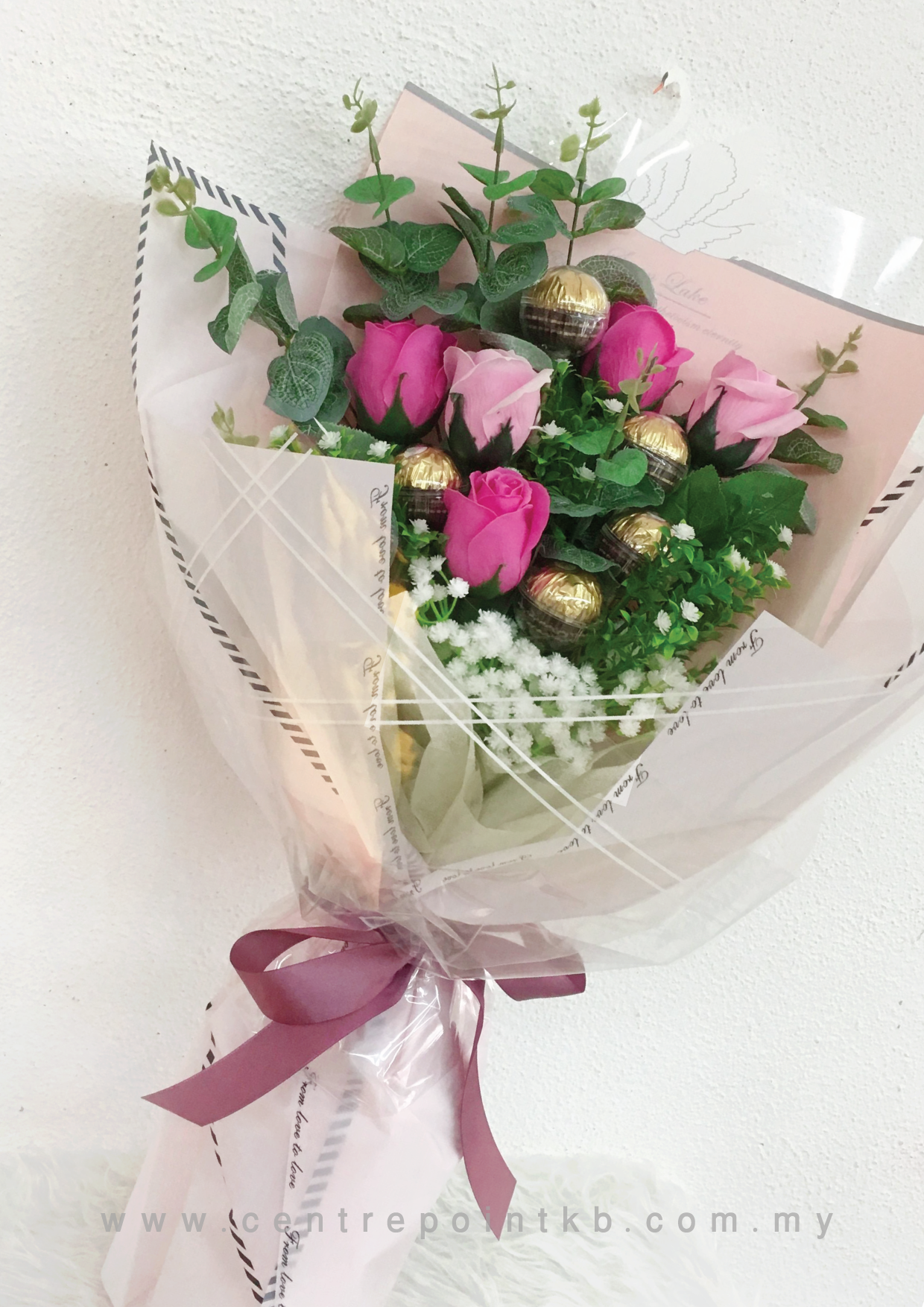 Swan Ferrero - soap flower (RM 75.00)