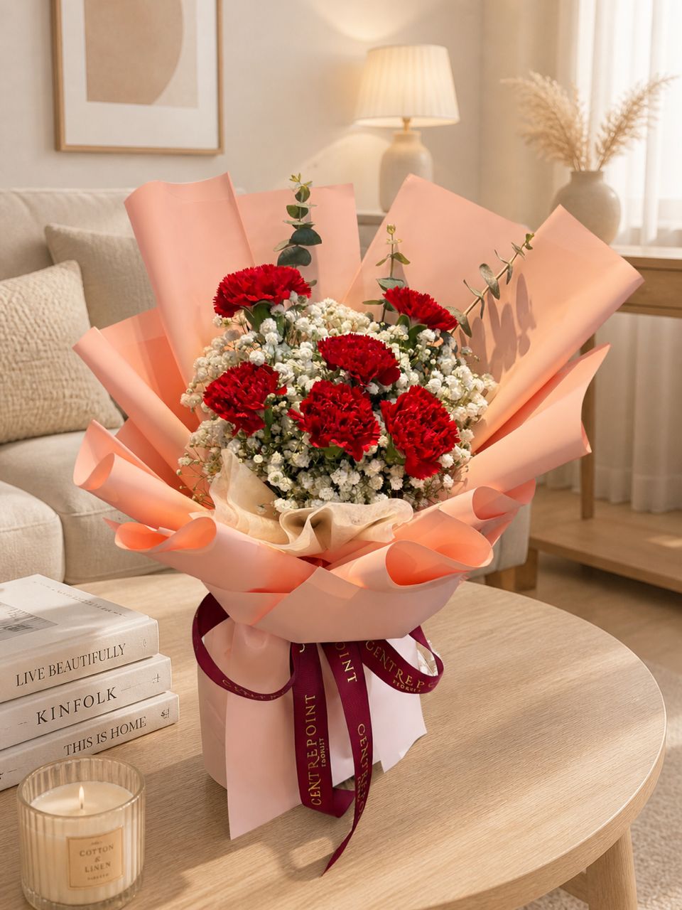 Peach Carnation  (RM 90.00)
