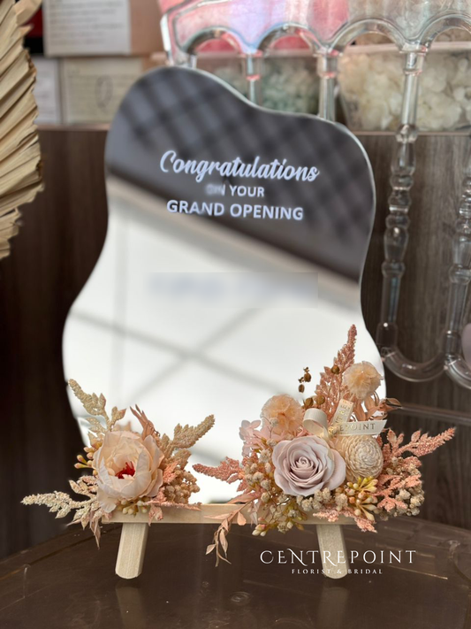 Table Acrylic Mirror Board With Stand 056 (RM 130.00)