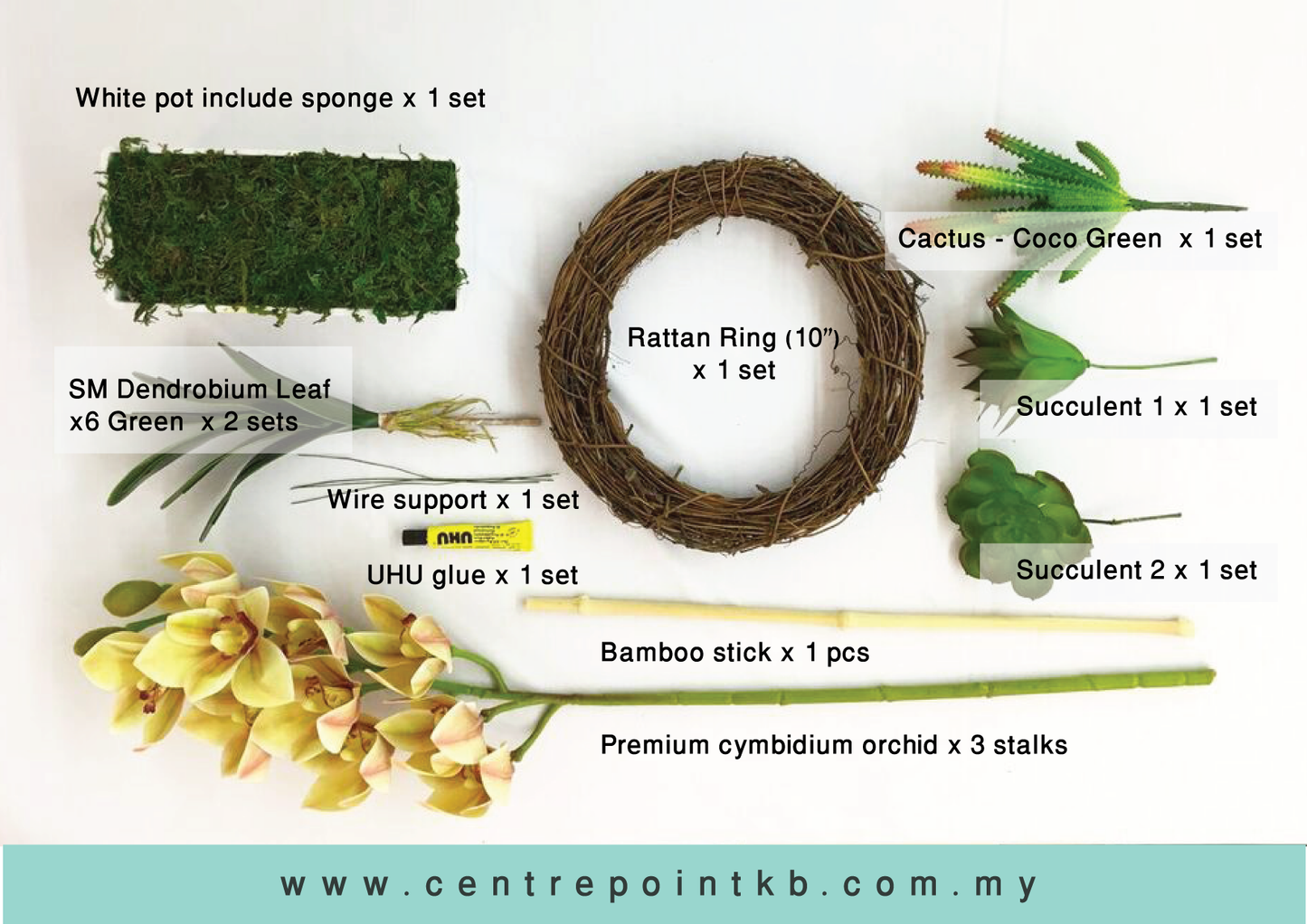 Package Mail Orchid Arrangment DIY 05