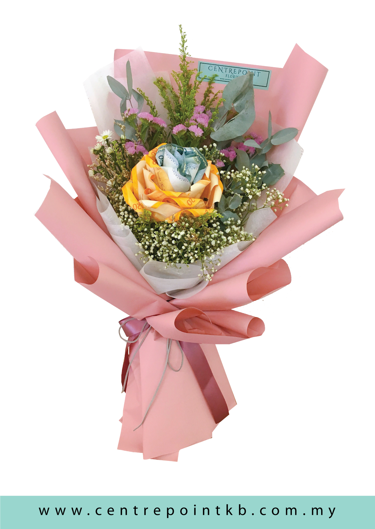 Cash Note Bouquet 012 (RM 150.00)