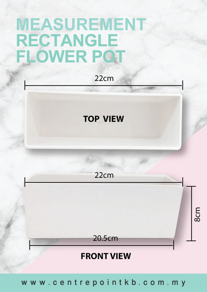 Rectangle Flower Pot (Pieces)
